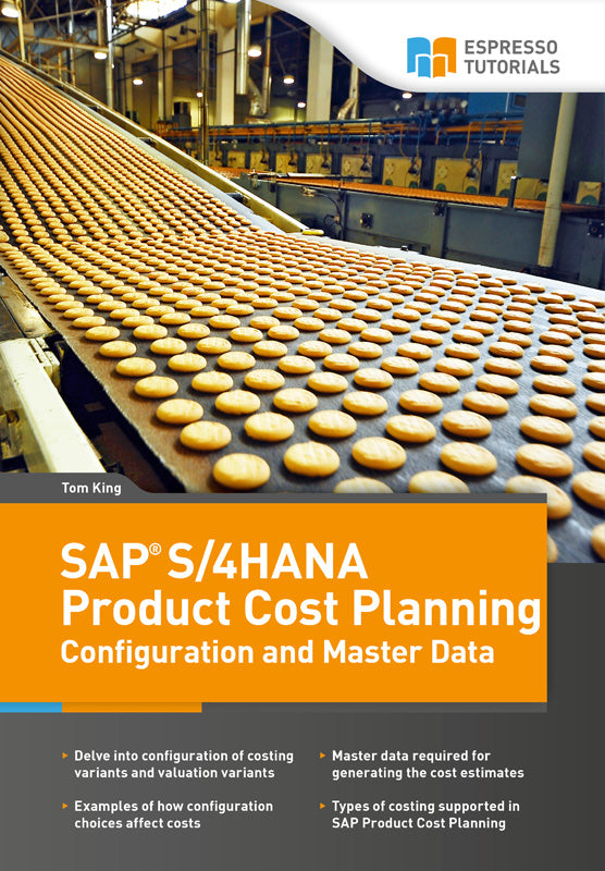 SAP S/4HANA Product Cost Planning Configuration and Master Data