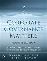 Corporate Governance Matters, 4/e